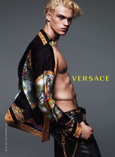 männer model versace|Versace model male.